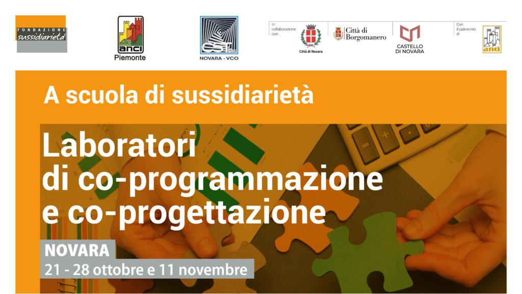 A scuola di sussidiarietà: Laboratori di co-programmazione e co-progettazione