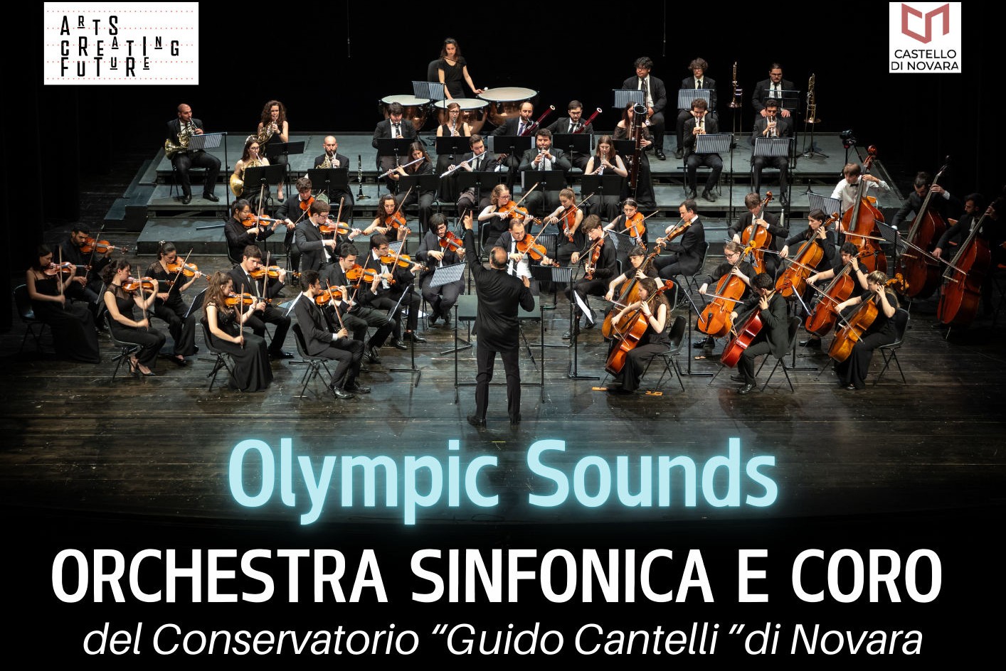 Olympics Sounds Concerto dell'Orchestra Sinfonica e Coro del Conservatorio "Guido Cantelli" di Novara Direttore: Nicola Paszkowski Maestro del coro: Giulio Monaco Musiche di: Bernstein, Elgar, Brahms, Vangelis, Shostakovich, Williams, Strauss